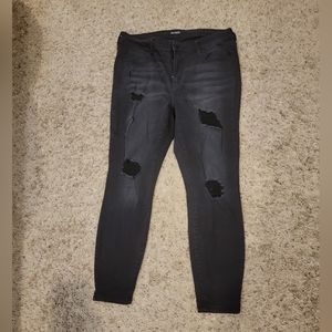 Cello Black Distressed Skinny Jean
